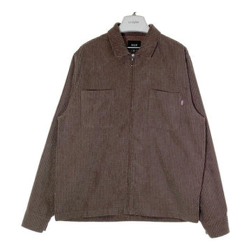 HUF ハフ CORNELIUS ZIP SHIRT ブラウン sizeM 瑞穂店