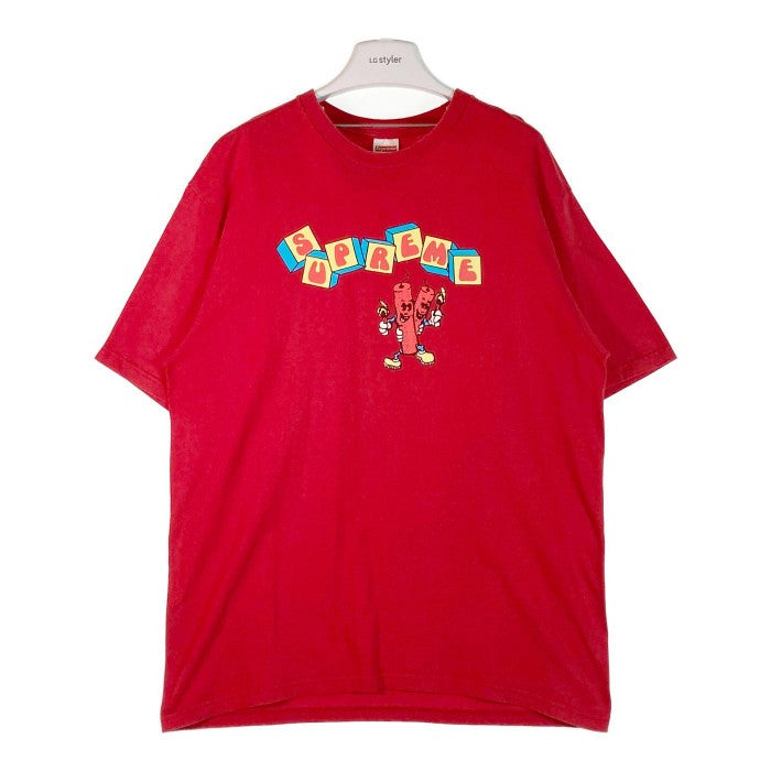 Supreme シュプリーム Tシャツ ダイナマイト グラフィック クルーネック Dynamite Tee 19SS トップス カットソー 半袖 レッド sizeL 瑞穂店