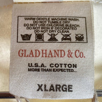 GLAD HAND グラッドハンド ヘンリーネック ポケットTシャツ ナチュラル sizeXL 瑞穂店