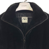 ZARA ザラ フェイクファー ジップアップ ジャケット ブラック sizeXS 瑞穂店