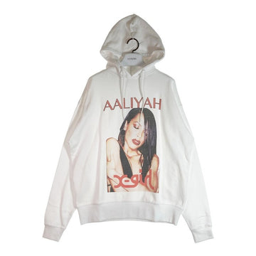 X-girl × AALIYAH エックスガール アリーヤ SWEAT HOODIE　ホワイト 05194217 size2 瑞穂店