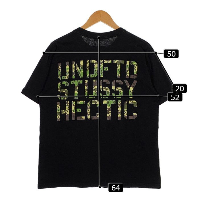 古着屋CS【コラボ、両面プリント】stussy ✖︎ UNDEFEATEDTシャツ黒