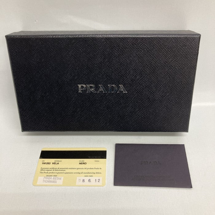 PRADA プラダ 1N1203 ペンケース カード付 ブラック 瑞穂店