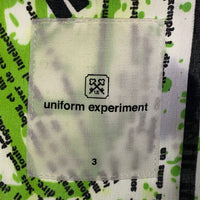 uniform experiment ユニフォームエクスペリメント 21SS フラグメント S/S BIG REGULAR SHIRT  オープンカラーレーヨンシャツ ホワイト UE-210002 Size 3 福生店