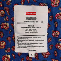 SUPREME シュプリーム 11AW PEACOAT ピーコート モールスキン コットン ブラック 裏地ペイズリー Size S 福生店