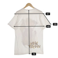KAWS カウズ 21AW SKELETON NEW FICTION T-SHIRT スケルトン ニューフィクション Tシャツ ホワイト Size M 福生店