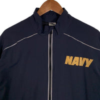 U.S.NAVY 米海軍 NAVY RUNNING JACKET ナイロン ランニングジャケット トラック ネイビー 16年会計 Size S-S 福生店