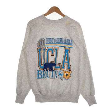 90's UCLA プリント スウェットクルーネックトレーナー ULTRA SWEATS グレー Size L 福生店