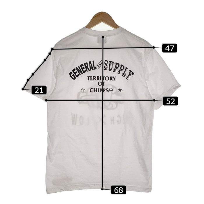 CHIPPS COMPANY チップスカンパニー プリント Tシャツ ホワイト Size XL 福生店