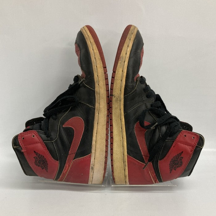 NIKE ナイキ 130207-061 94年 復刻 AIR JORDAN 1 HIGH BRED エアジョーダン1 ブレッドハイカットスニーカー ブレッド ブラック レッド 観賞用 size27.5cm 瑞穂店