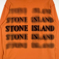 STONE ISLAND ストーンアイランド L/S TEE プリント ロングスリーブTシャツ オレンジ Size L 福生店