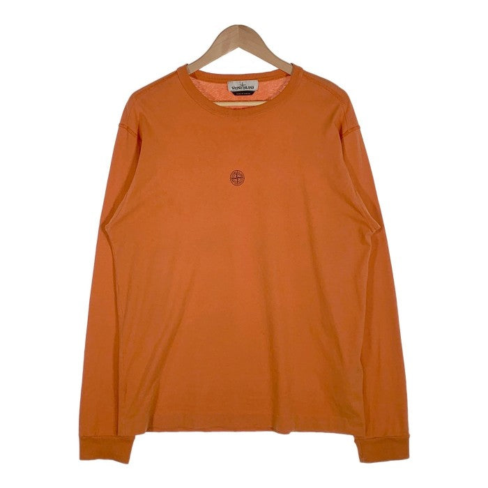 STONE ISLAND ストーンアイランド L/S TEE プリント ロングスリーブTシャツ オレンジ Size L 福生店