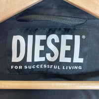 DIESEL ディーゼル J HALLS PRINT ロゴプリント バイカージャケット ブラック sizeXXL 瑞穂店