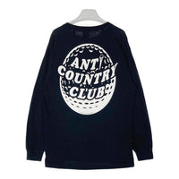 ANTI COUNTRY CLUB アンチカントリークラブ プリント ロングスリーブ Tシャツ ブラック SizeL 瑞穂店