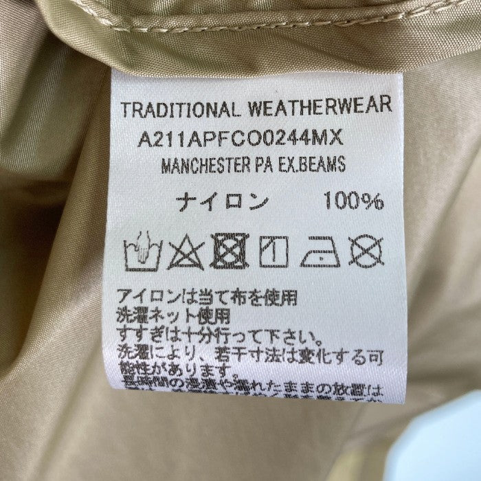 Traditional Weatherwear トラディショナルウェザーウェア× BEAMS ビームス A211APFCO0244MX  テンカラーコート べージュ size38 瑞穂店