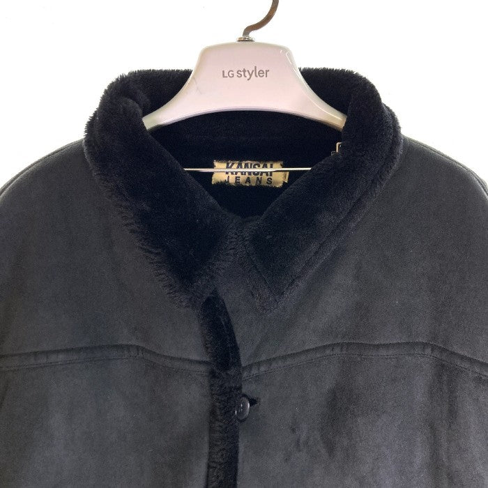 KANSAI JEANS カンサイジーンズ  フェイク ムートンコート ブラック size4L 瑞穂店
