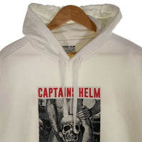 CAPTAINS HELM キャプテンズヘルム 21SS DON’T BE FOOLED HOODIE プリント プルオーバースウェットパーカー ホワイト Size XL 福生店