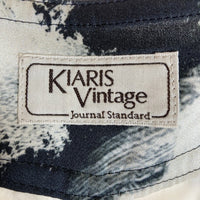JOURNAL STANDARD ジャーナルスタンダード  KIARIS vintage ＆ closet プリントパンツ ブラック×オフホワイト size38 瑞穂店