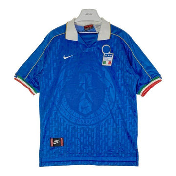 NIKE ナイキ イタリア代表  ユニフォーム Tシャツ   90s  英国製 159267 ブルー sizeM 瑞穂店