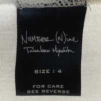NUMBERNINE ナンバーナイン タートルネック ロングスリーブ ホワイト size4 瑞穂店