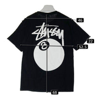 STUSSY ステューシー 8ボール プリント Tシャツ ブラック sizeM 瑞穂店