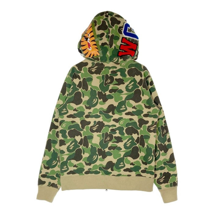 A BATHING APE アベイシングエイプ ジップアップ パーカー シャーク グリーン sizeL 瑞穂店