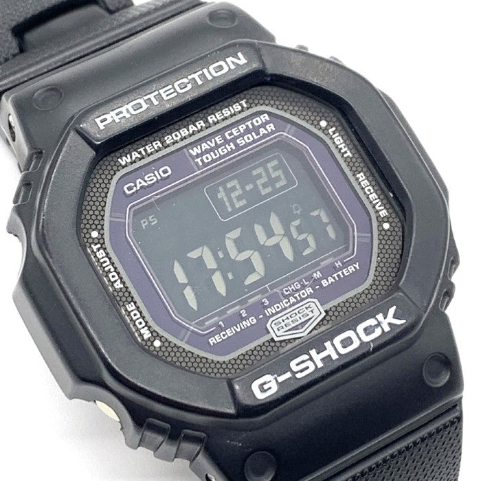 CASIO カシオ G-SHOCK THE G 電波ソーラー 反転液晶 ステンレスベルト ブラック GW-5600BJ 福生店