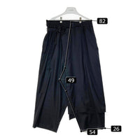 YOHJI YAMAMOTO ヨウジヤマモト UU-P09-101-1-03 S'YTE T/W GABARDINE LEFT WRAP PANTS ギャバジン レフト ワープパンツ ブラック size3 瑞穂店