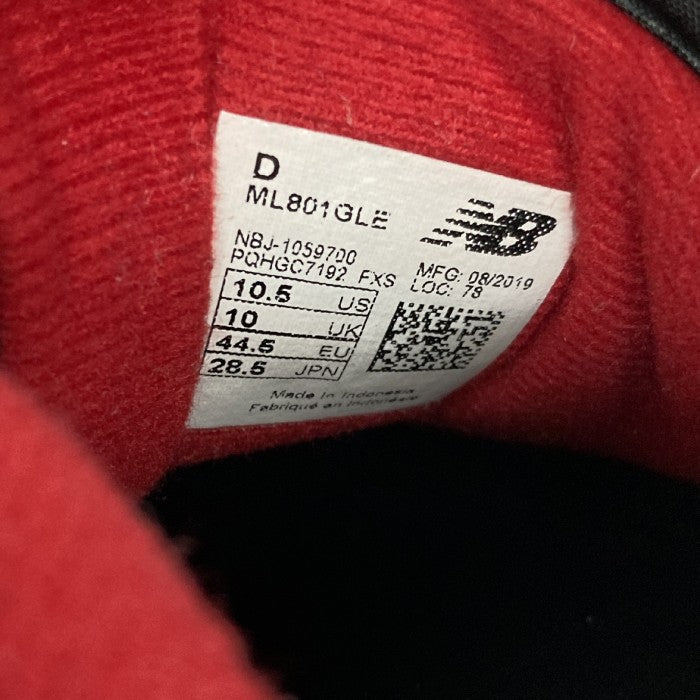 new balance ニューバランス ML801GLE トレイル スニーカー レッド size28.5cm 瑞穂店