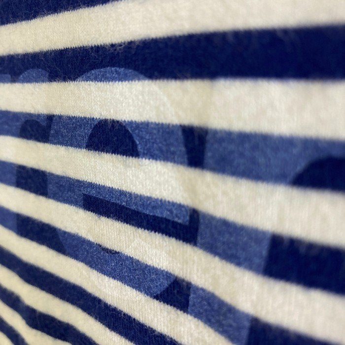 SUPREME シュプリーム 15AW STRIPED LOGO ストライプロゴ ロンT ネイビー sizeL 瑞穂店