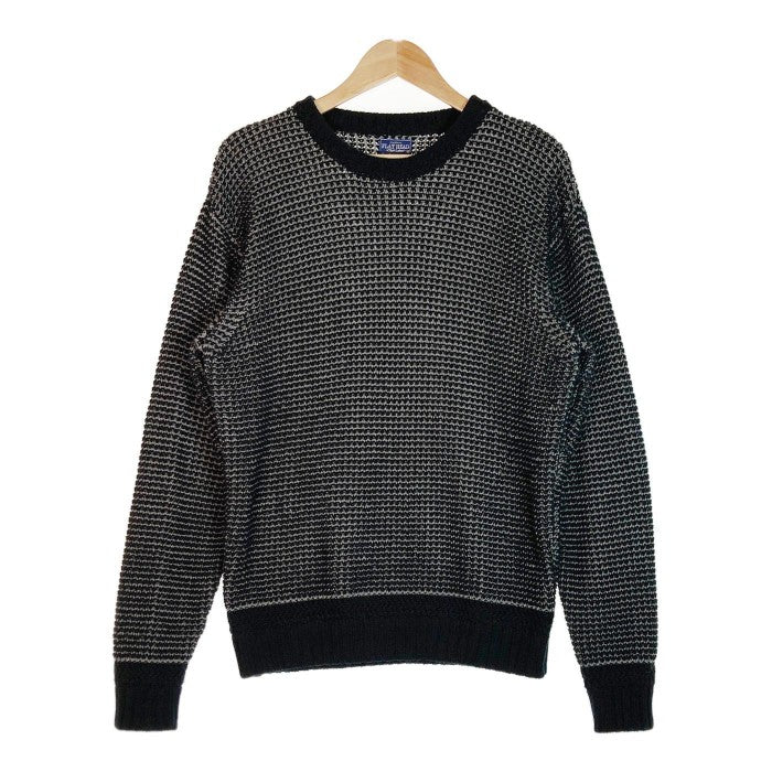 The Flat Head フラッドヘッド COTTON KNIT CREW NECK コットンニットクルーネック セーター ブラック sizeXL 瑞穂店