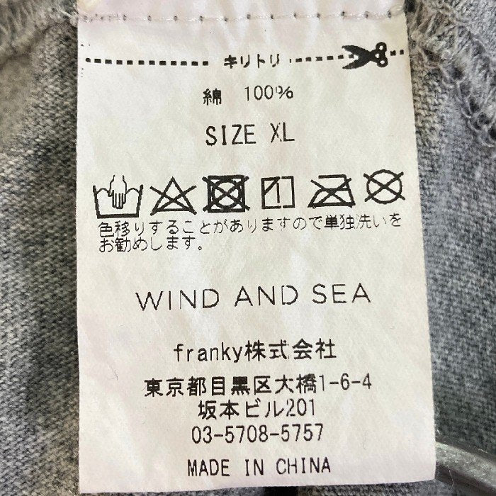 WIND AND SEA ウィンダンシー SPACE JAM スペースジャム プリントTシャツ グレー SizeXL 瑞穂店