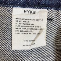 HYKE ハイク デニム ワイドベイカーパンツ 濃紺 size1 瑞穂店