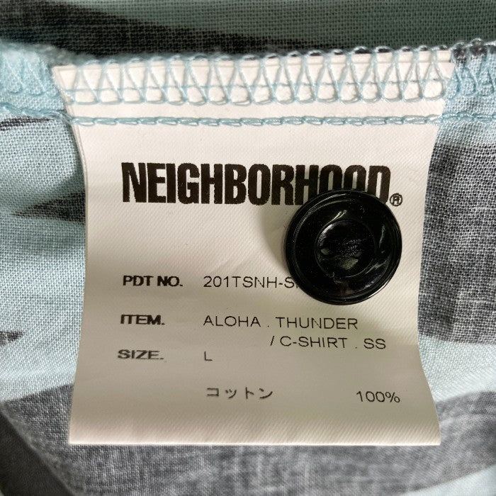 NEIGHBORHOOD ネイバーフッド 20SS ALOHA．THUNDER C-SHIRT．SS スカイブルー sizeL 瑞穂店