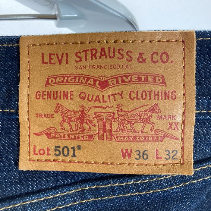 Levi's リーバイス 501 レギュラー デニムパンツ ダメージジーンズ 00501-1484 ネイビー sizeW36 瑞穂店