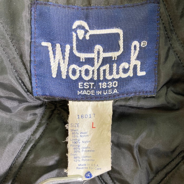 Woolrich ウールリッチ 16017 ブロックチェック メルトン ウールジャケット USA製 レッド sizeL 瑞穂店