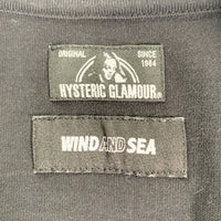 WIND AND SEA ウィンダンシー HYSTERIC GLAMOUR ヒステリックグラマー L/S Tee ロングスリーブTシャツ ブラック Size XL 福生店