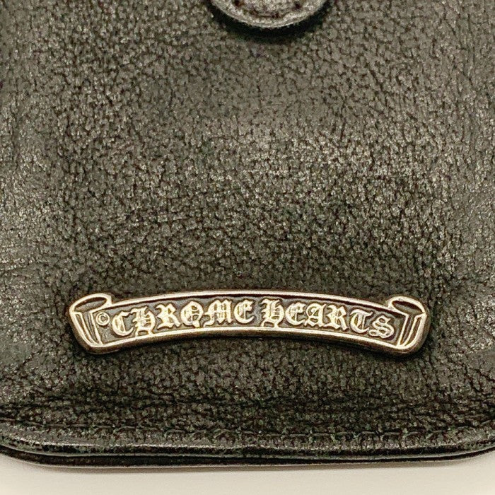 Chrome Hearts クロムハーツ フレアニー レザー 携帯ケース スマホ ブラック  福生店