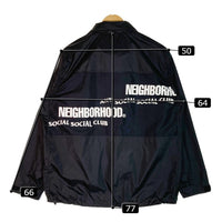 NEIGHBOR HOOD × ANTI SOCIAL SOCIAL CLUB ネイバーフッド × アンチソーシャルソーシャルクラブ 192TSASN-JKM01S 19AW スプリットロゴプリントナイロンパーカー ブラック sizeL 瑞穂店