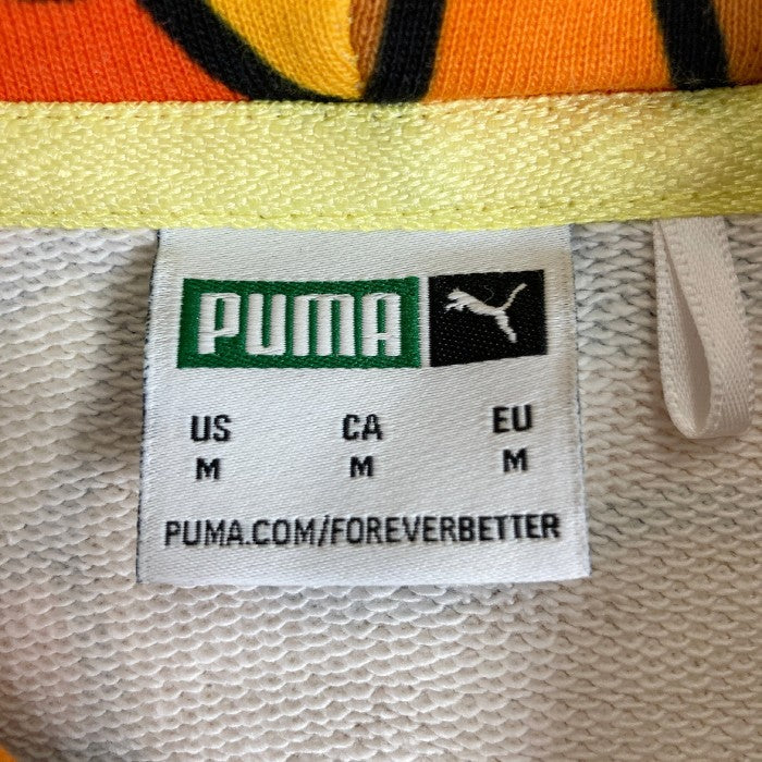 PUMA×Britto X Aop Hoodie 総柄 パーカー イエロー sizeM 瑞穂店