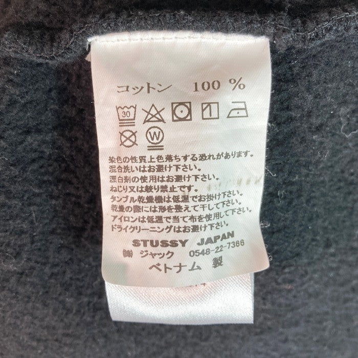 【希少XLサイズ】ステューシー☆ワンポイント刺繍ロゴ入りハーフジップスウェット