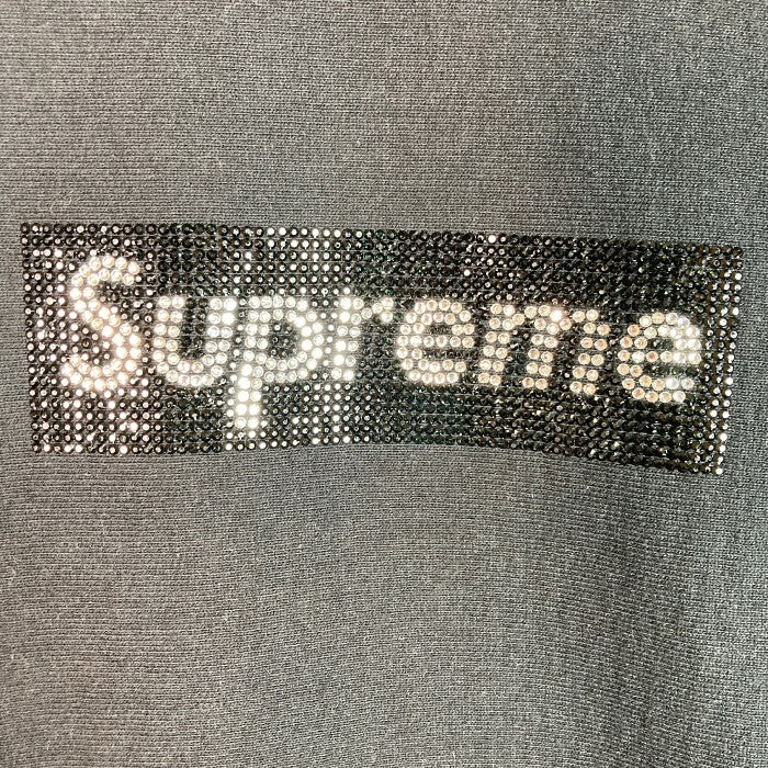 Supreme×SWAROVSKI シュプリーム×スワロフスキー Box Logo Hooded Sweatshirt ボックスロゴ パーカー 19SS ブラック sizeXL 瑞穂店