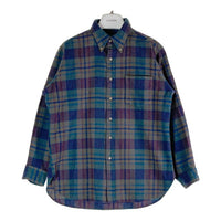 PENDLETON ペンドルトン 70S usa製 ブロックチェック ウールシャツ 長袖 グリーン sizeL 瑞穂店