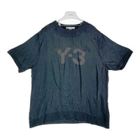 Y-3 ワイスリー 21SS SHADE SANDED CUPRO TEE フロントロゴ クルーネック半袖Tシャツ カットソー GV6044 ブラック sizeL 瑞穂店