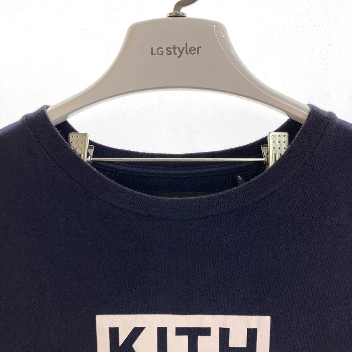 新品 KITH キス クラシックボックスロゴTシャツ ネイビーメンズ