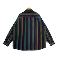 COOGI クージー ストライプ 刺繡 シャツ ブラック Size 4XL 福生店