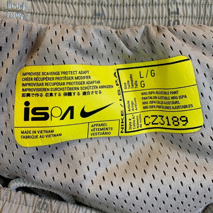 NIKE ナイキ ISPA ADJUSTABLE PANTS アジャスタブルパンツ グレー Size L 福生店