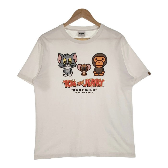 A BATHING APE アベイシングエイプ TOM&JERRY BABY MILO TEE トムとジェリー マイロ Tシャツ ホワイト Size M 福生店
