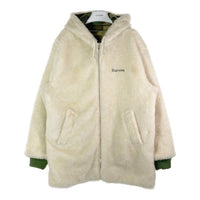 SUPREME シュプリーム 17AW Reversible Sherpa Work Parka リバーシブル ワークパーカー 迷彩 カモフラ アイボリー sizeXL 瑞穂店