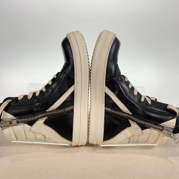 Rick Owens リックオウエンス GEO BASKET ジオバスケット レザーハイカットスニーカー ブラック ホワイト レディース Size 36 福生店